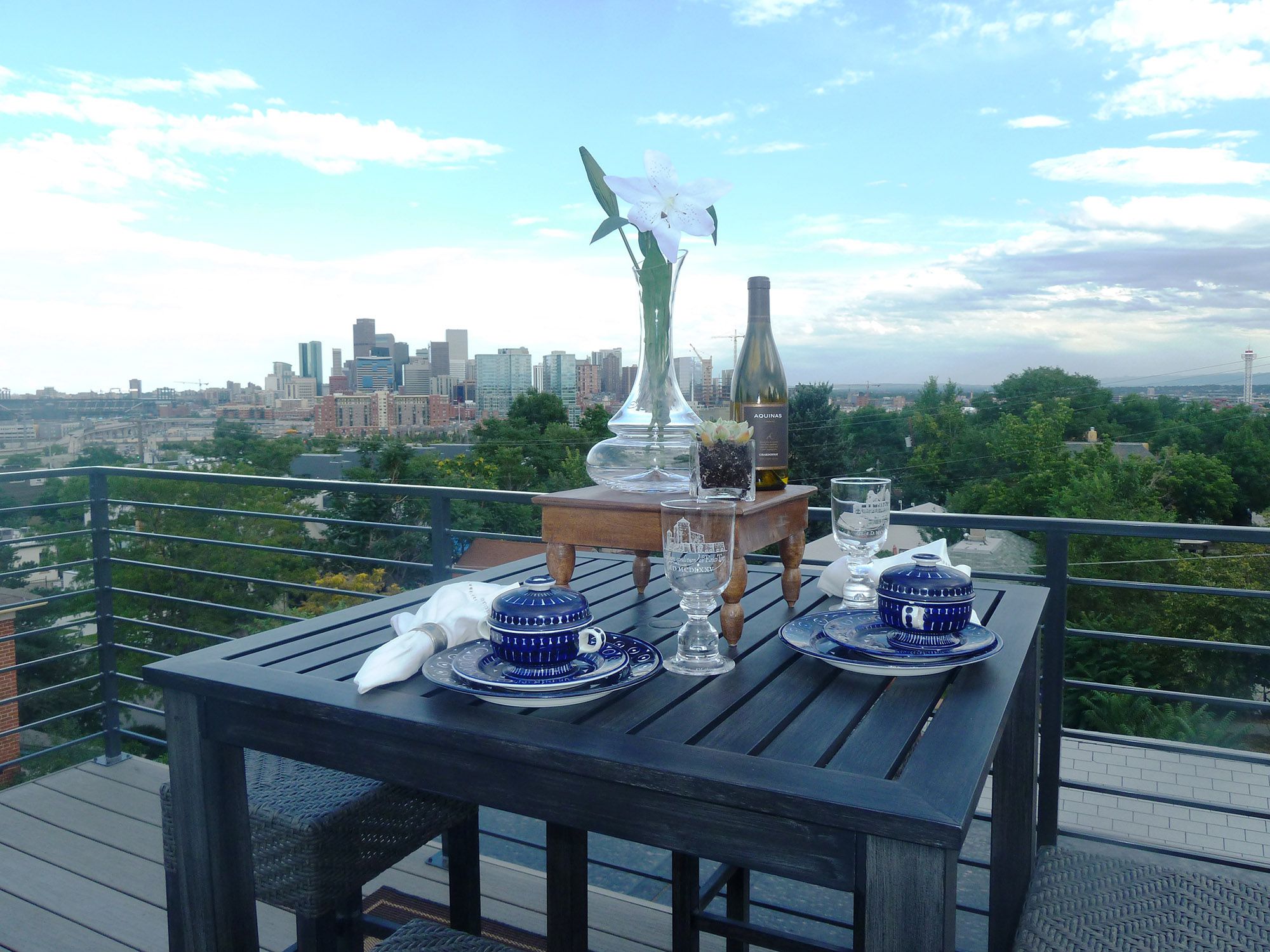 rooftop patio_view of Downtown Denver