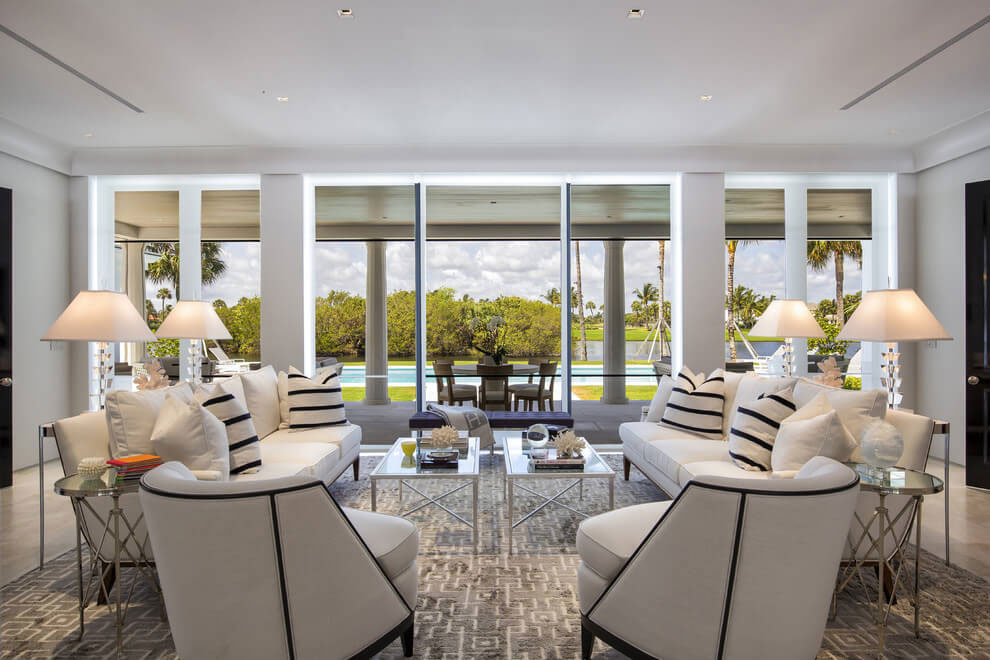 Contemporary White Estate in Palm Beach Keating Moore-11