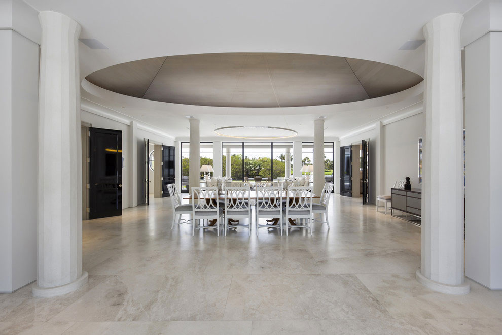 Contemporary White Estate in Palm Beach Keating Moore-16