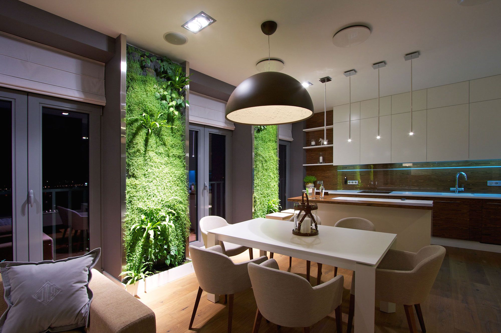 Green Grass Walls Apartment by SVOYA Studio-21