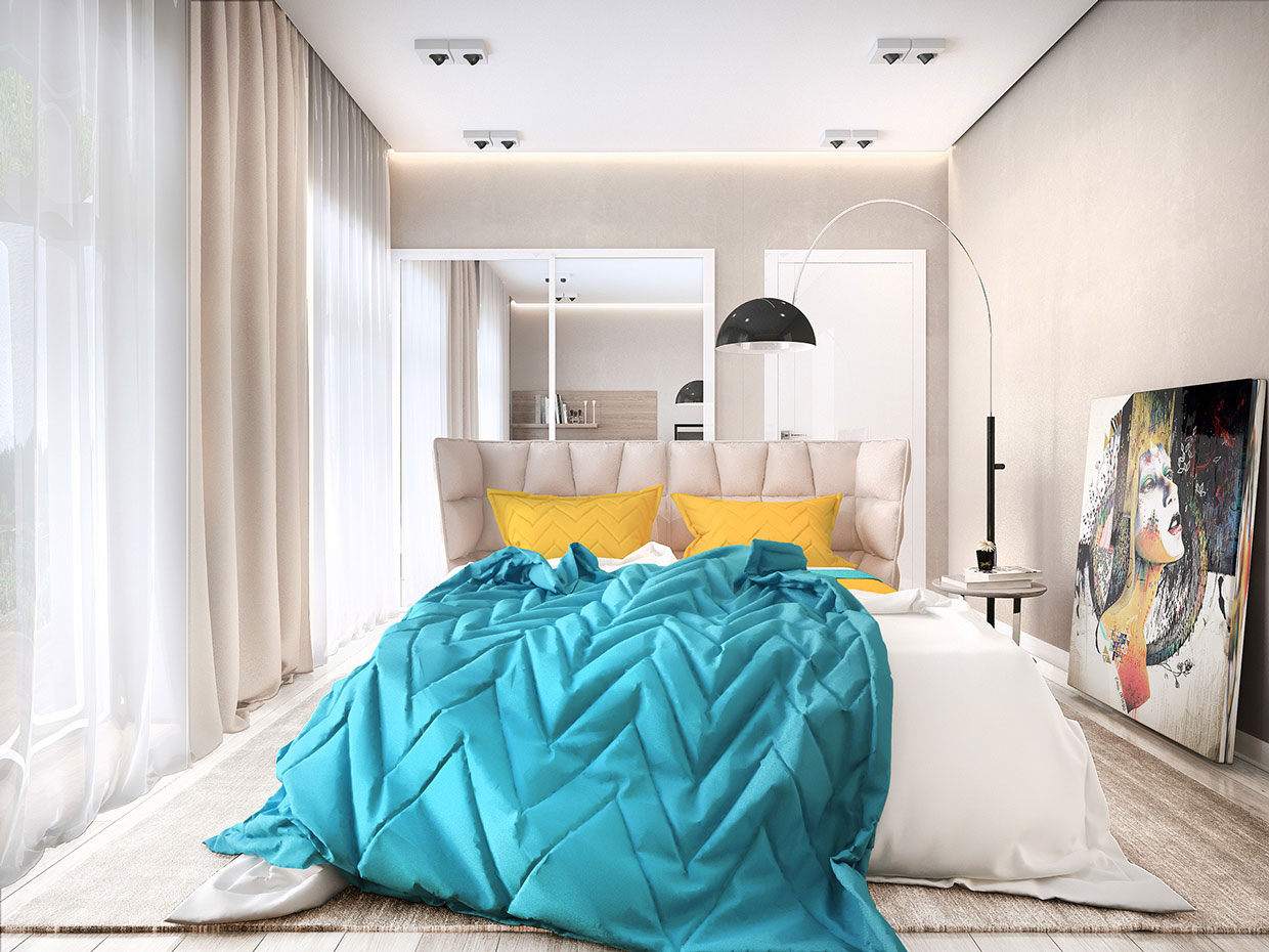 Colourful Chic Contemporary Home Visualized by Pavel Voytov-14