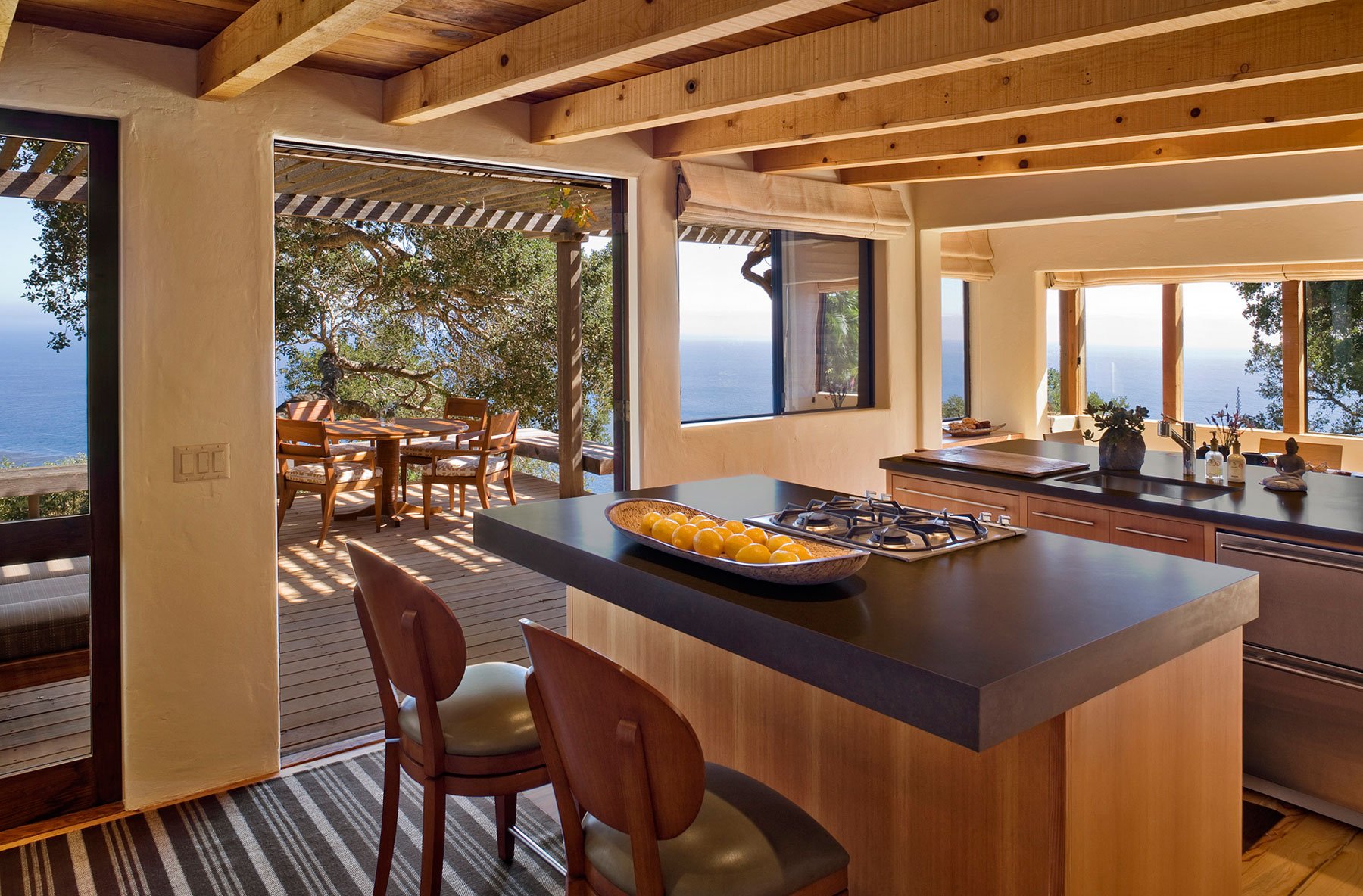 Big Sur Cabin with Mid-Century Accent Pieces and Earth Tone Palette by Studio Schicketanz-09