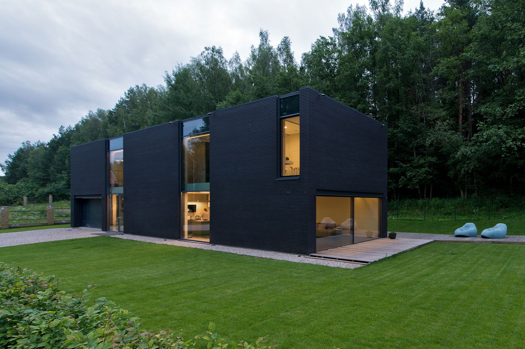 Black Boxed Family House in Minsk by Architectural Bureau G. Natkevicius & Partners-07
