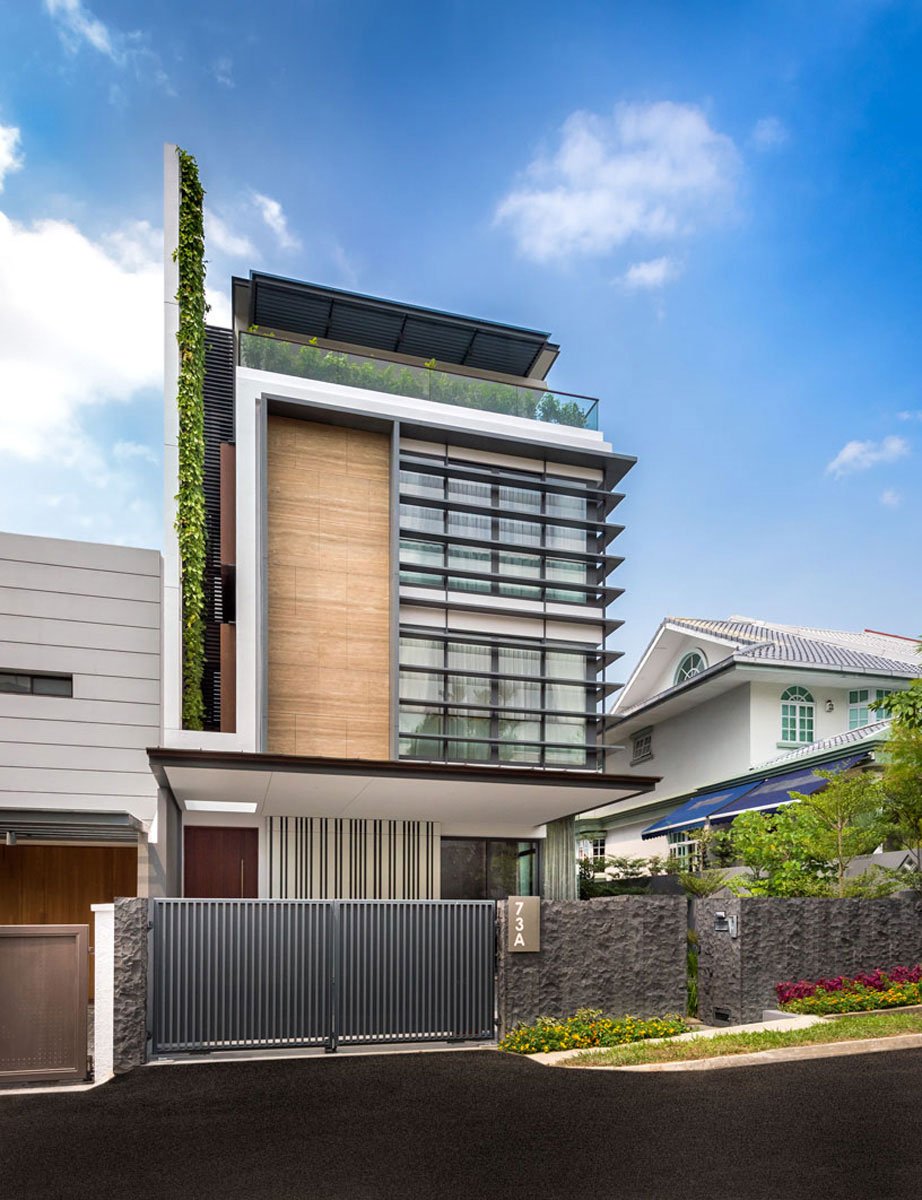 Modern Green Wall House in Singapore by ADX Architects Pte Ltd-01
