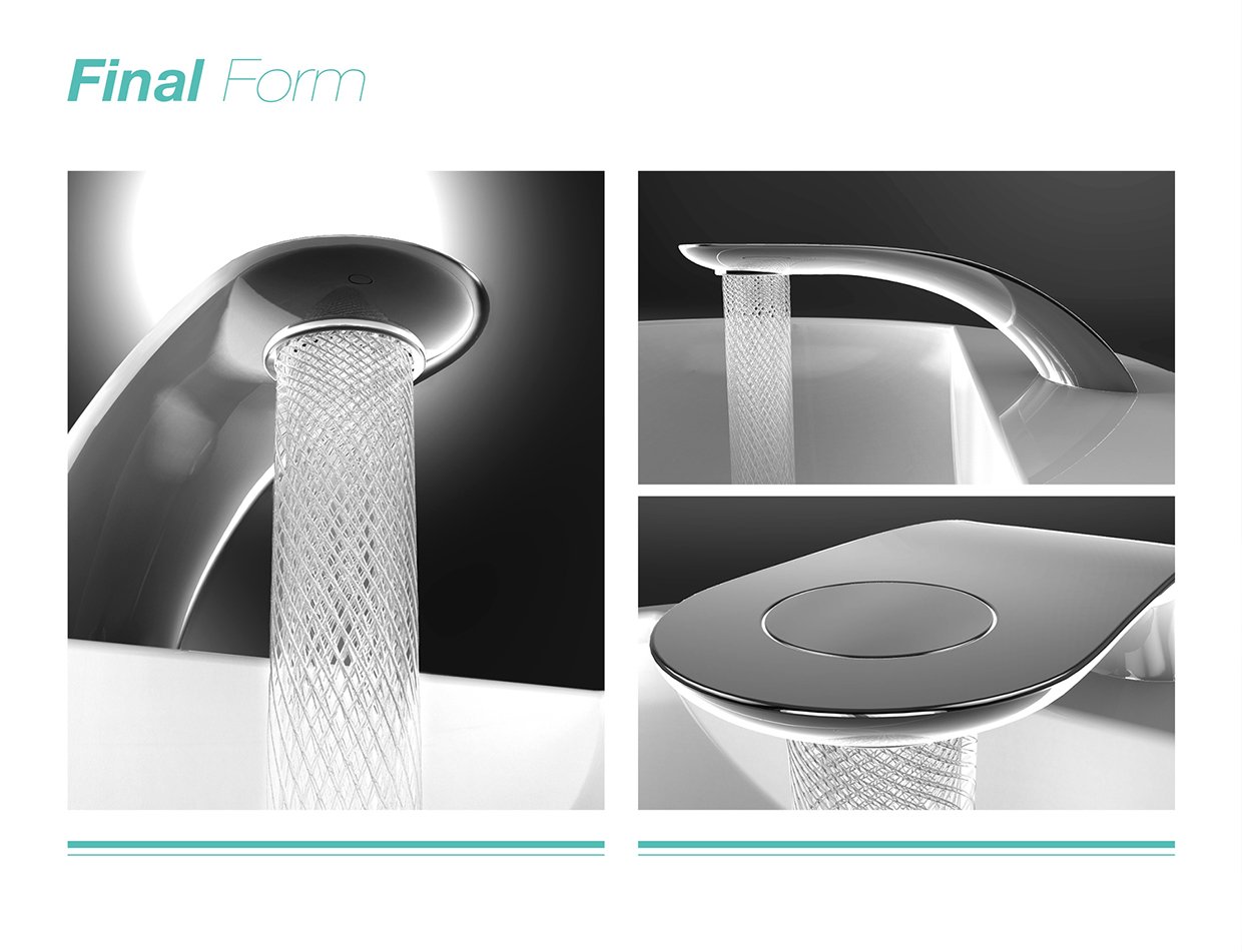 Stylish Swirl Bathroom Tap with Spiral Stream of Water and 15 Water Saving by Simin Qiu-07