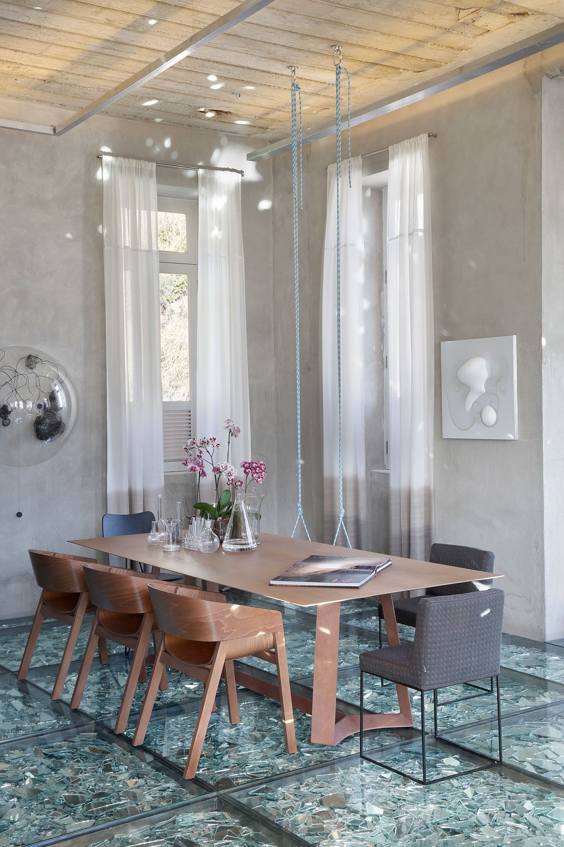 Stylish and Eclectic Design with Broken Glass Floor of Lab LZ for Casa Cor Rio 2015 by Giselle Taranto Architecture-24