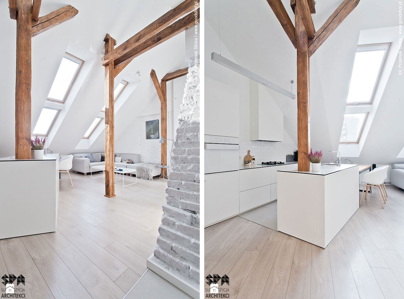 Attic Interior Design of an Apartment in Gliwice by Superpozycja Architekci-01