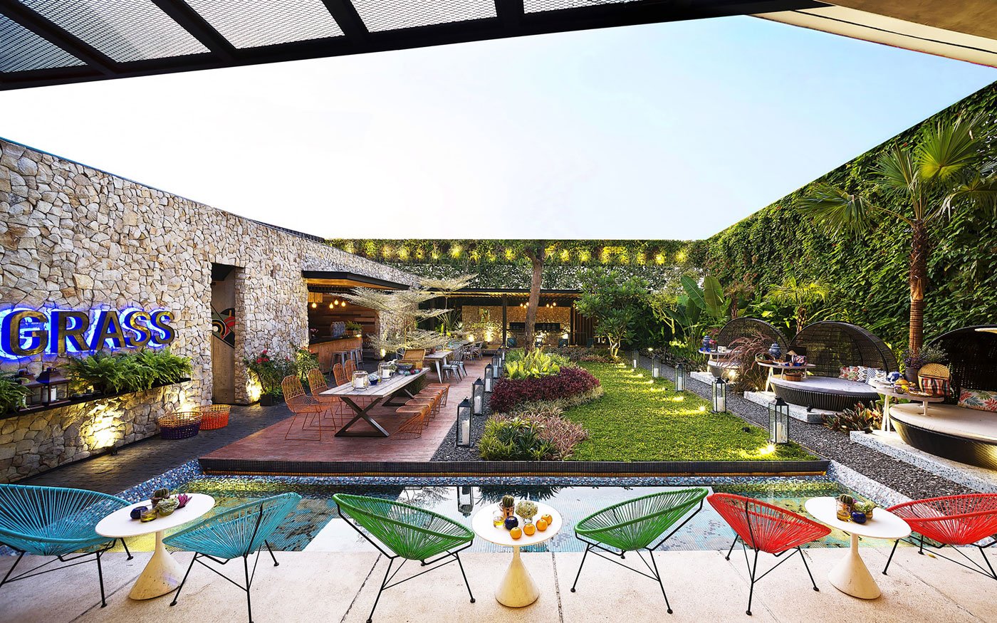 Stylish Tropical Paradise Theme of Lemongrass Restaurant Designed by Einstein & Associates-06