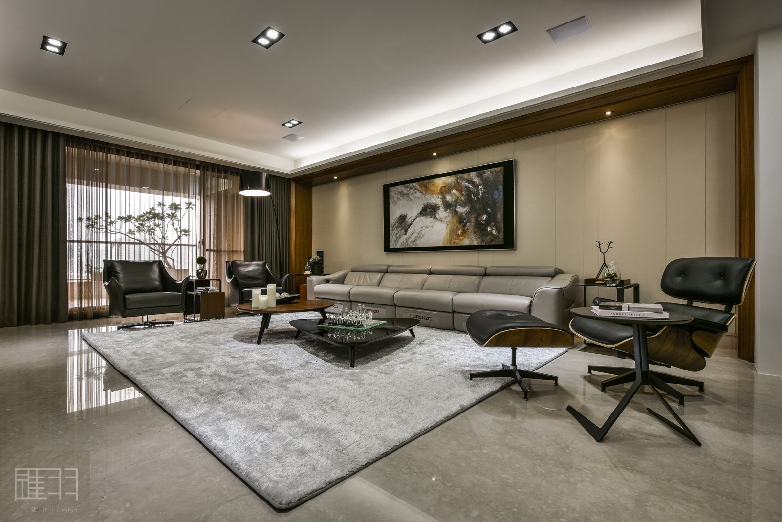 Wood and earthy colour palette modern apartment by Manson Hsiao of Hui-yu Interior Design-07