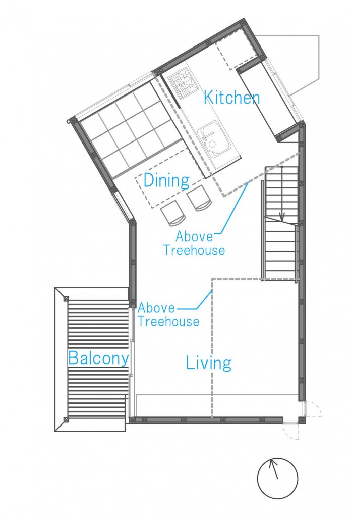 Small-House-with-Floating-Treehouse-by-Yuki-Miyamoto-Architect-15