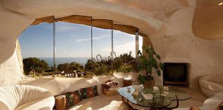 Dick Clark’s Unique Flintstone-Style House For Sale in Malibu