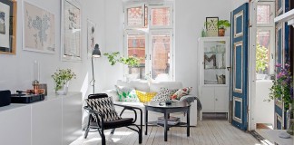 Artistic Scandinavian Design Clutter in a 550-Square-Foot Apartment by Johanna Laskey