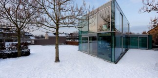 Glass and Concrete H House by Wiel Arets Architects