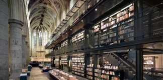 13th century Dominican Church Converted Into Contemporary Bookstore by Merkx+Girod Architecten