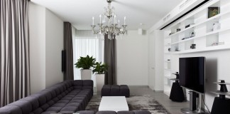 Apartment in Mirax Park by Boris Borovsky Uborevich