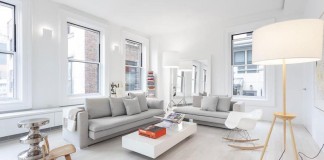 Crisp and Bright Interior of Flatiron Loft in Manhattan