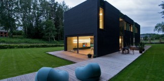 Black Boxed Family House in Minsk by Architectural Bureau G. Natkevicius & Partners