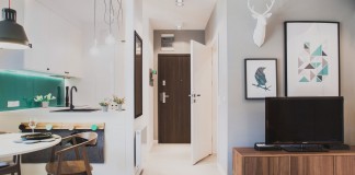 Szafarnia 2 Compact Apartment by Raca Architekci
