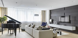 Elegant apartment for a pianist in Moscow by Alexandra Fedorova