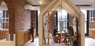 Airbnb CX office located in the Portland's historic Blagen Block by Boora Architects