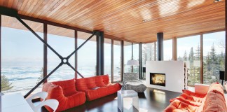 Grands Jardins Mountain Residence overlooking the St. Lawrence River by Bourgeois Lechasseur Architectes