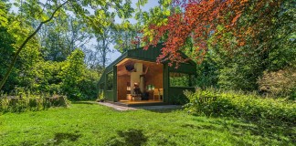 Thoreau’s Cabin in the middle of the forrest by cc-studio