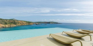 Villa Majesty boasts spectacular views of the ocean, located in Ibiza, Spain
