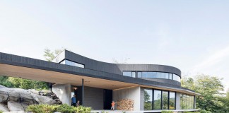 Into the woods La Héronnière Residence in Wentworth by Alain Carle Architecte
