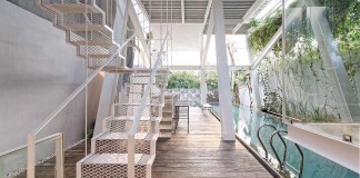 Small Slanted House in Jakarta by Budi Pradono Architects