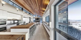 Laurentian Ski Chalet in Lac Archambault, Quebec by Robitaille.Curtis