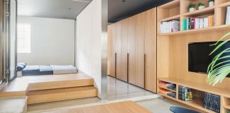 MoreDesignOffice design the Folding Apartment, a stylish compact loft in Shanghai