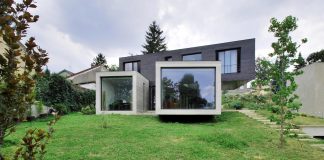 Concrete contemporary villa in Créteil designed by SKP Architecture