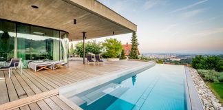 Spectacular views of Linz from the E Villa designed by Caramel Architekten
