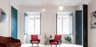 Fala Atelier design the renovation of the 19th century Chiado Apartment in Lisbon, Portugal
