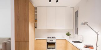 Light wood and white define Alan's Apartment Renovation by Adrian Elizalde