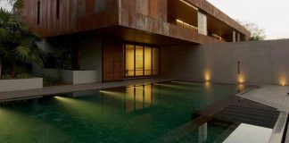 Contemporary two-storey DIYA residence located in Ahmedabad, India by SPASM Design Architects