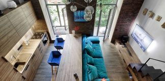 Small apartment in the historical center of Kiev designed for one person
