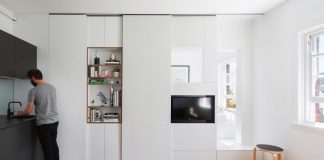 Tiny apartment is high quality designed to comfortably accommodate a couple and provides an affordable option for inner city living