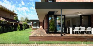 California - design home with recycled brick in the exterior and stylish bright interior