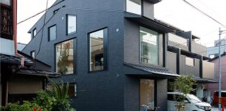 Kyoto Residence designed to enjoy as much as possible of the sunlight and the surroundings through the big windows