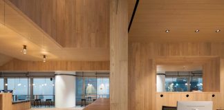 Bloomberg Wooden Hong Kong Office by Neri&Hu Design and Research Office