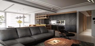 Jade Apartment: a high up location and spaciousness is the main intent behind the design