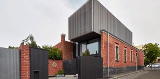 Julie Firkin Architects design a contemporary brick and metal house in Fitzroy, Melbourne