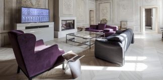 Stylish Apartment RJ in Mantua, Italy designed in pale colors with few touch of other colors