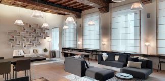 Casa Lago: contemporary showcase open space apartment situated in Milan, Italy