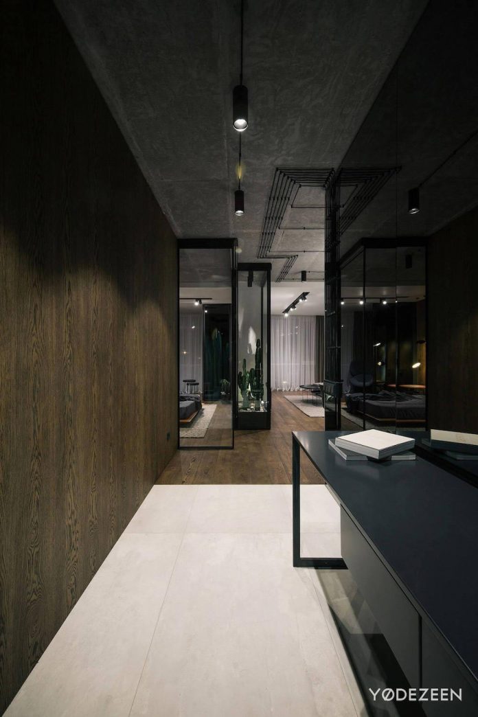 Dark Theme Apartment Designed By Yodezeen In Kiev Caandesign