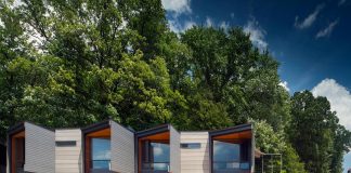 Bohlin Cywinski Jackson has designed 4 new dwellings for Fallingwater Institute’s summer residency programs
