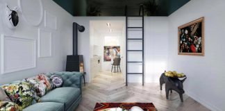 Stylish apartment of less than 30 square meters in an historic district of Lublin by Interiors.homeandwood