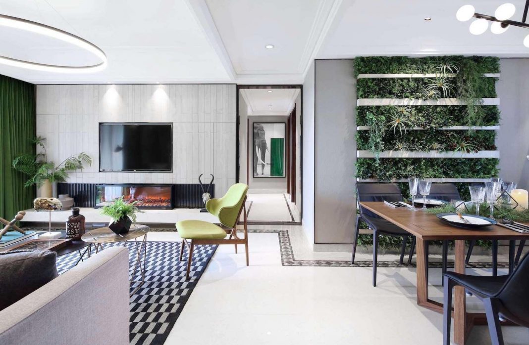 C C Design  Group designed a stylish modern  apartment where 