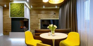 Fresh and contemporary one bedroom quite small apartment designed by ART-UGOL